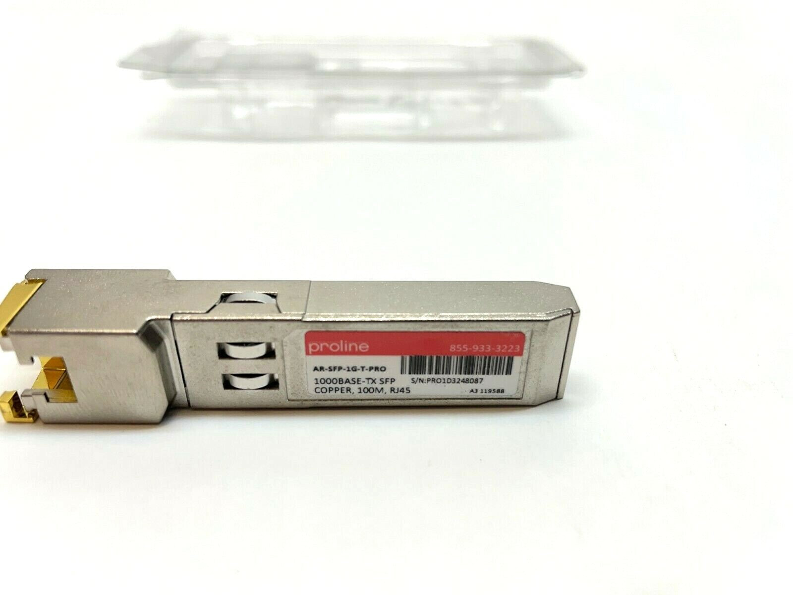 Proline AR-SFP-1G-T-PRO Transceiver, 1000Base-TX SFP Copper, 100M, RJ45 - Maverick Industrial Sales