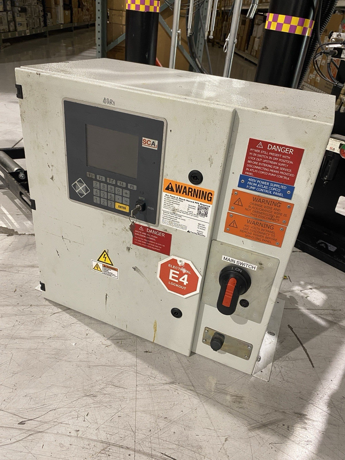 Atlas Copco SCA Adhesive Drum Dispensing System, Pumps and Controls - Maverick Industrial Sales