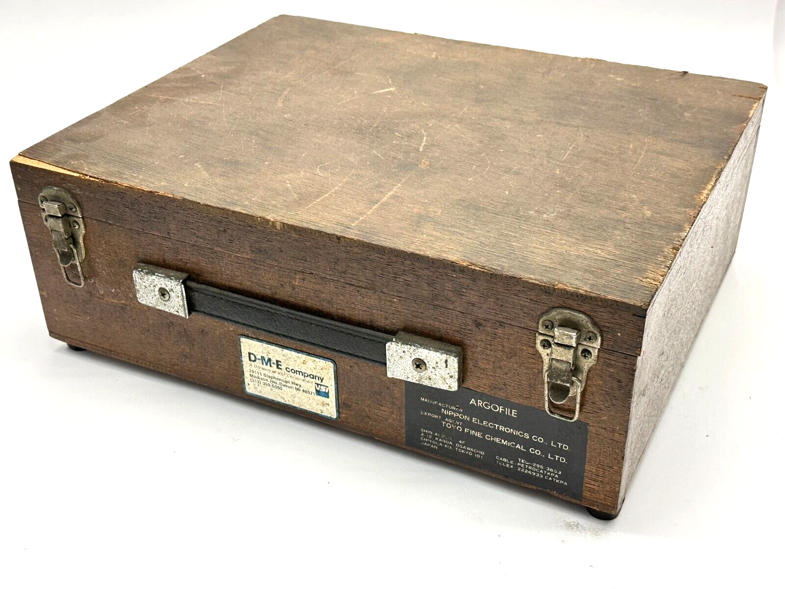 DME Argofile Cable w/ Wooden Case and Instructions - Maverick Industrial Sales