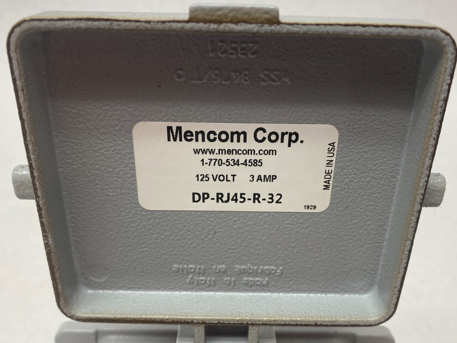 Mencom DP-RJ45-R-32 Panel Interface Connector Module, Duplex Outlet - Maverick Industrial Sales