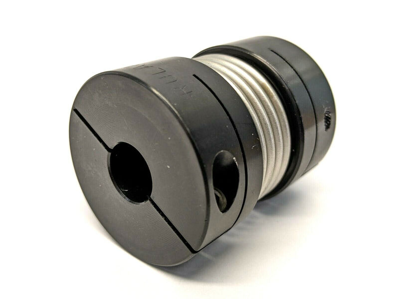 Ruland BC26-12-8-A Bellows Coupling, Aluminum, Clamp Style, 3/4” x 1/2” - Maverick Industrial Sales