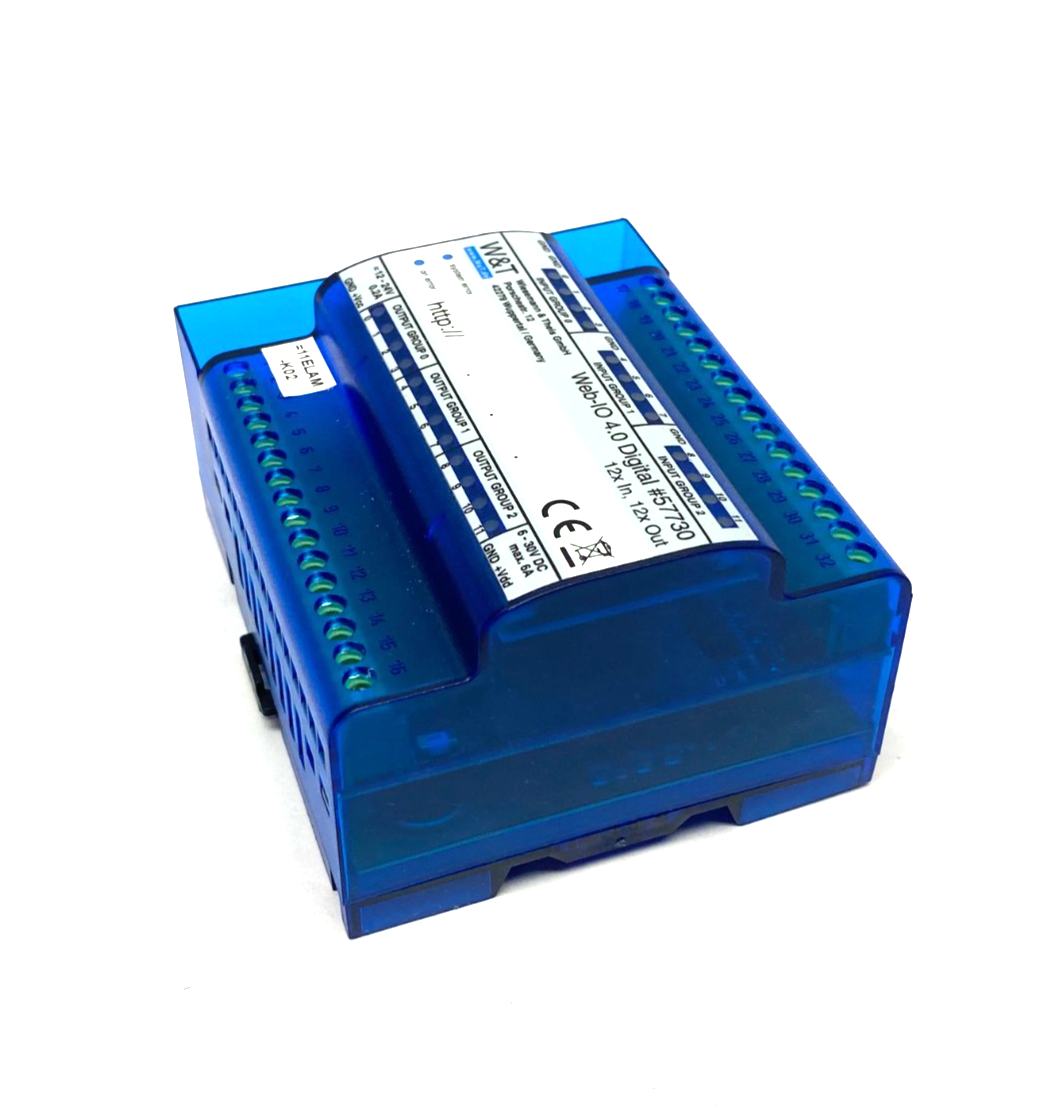 W&T Wiesemann & Theis 57730 Web-IO 4.0 Digital 12xIn, 12xOut Module - Maverick Industrial Sales