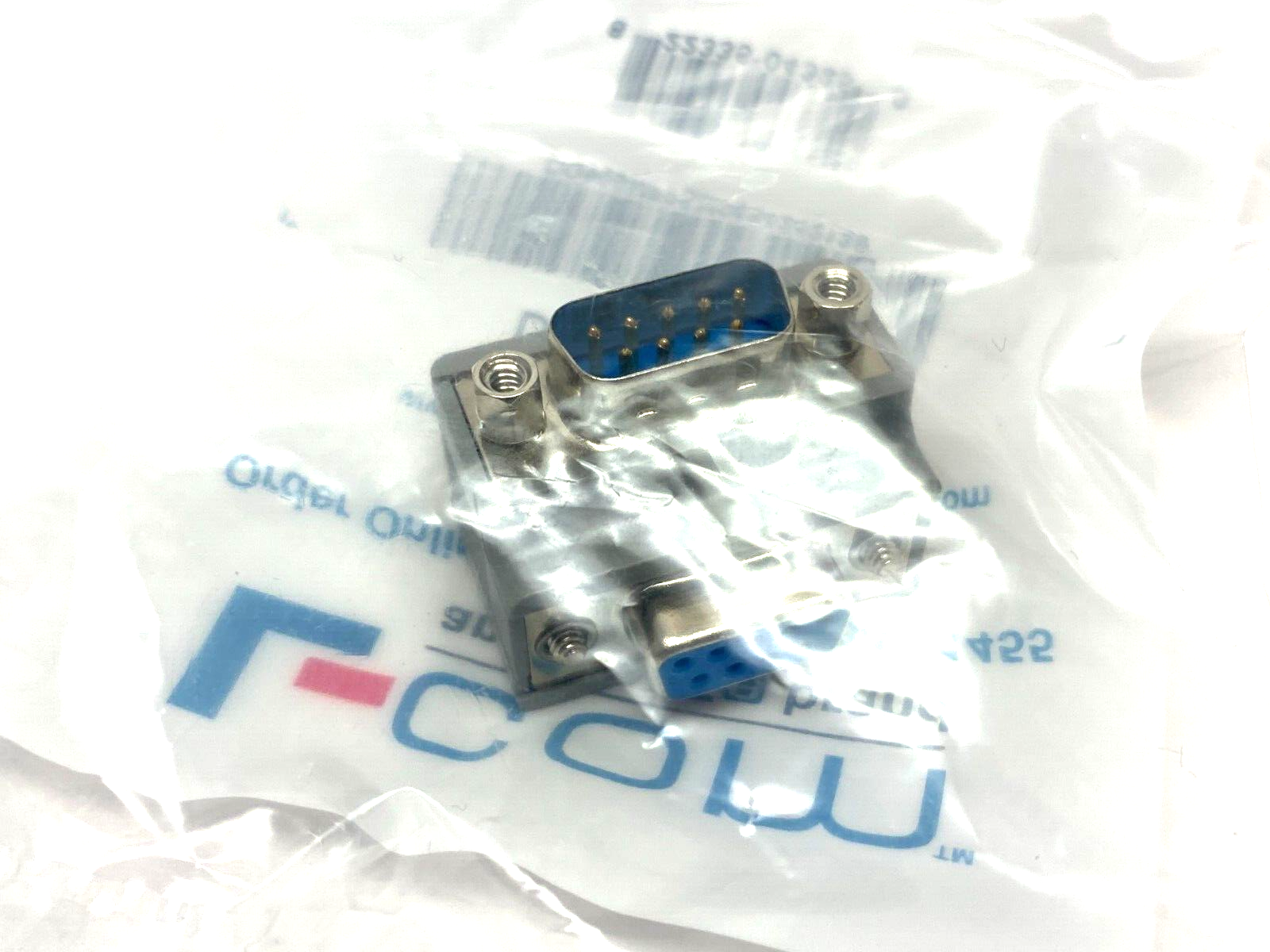 Lcom DG909MF2 Low Profile Right Angle Adapter DB9 Male to Female Cable Exit 2 - Maverick Industrial Sales