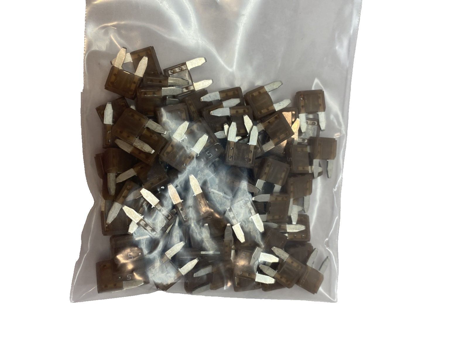 Littelfuse 0297005.WXNV Mini Fuse Automotive Auto 5A LOT OF 100 - Maverick Industrial Sales