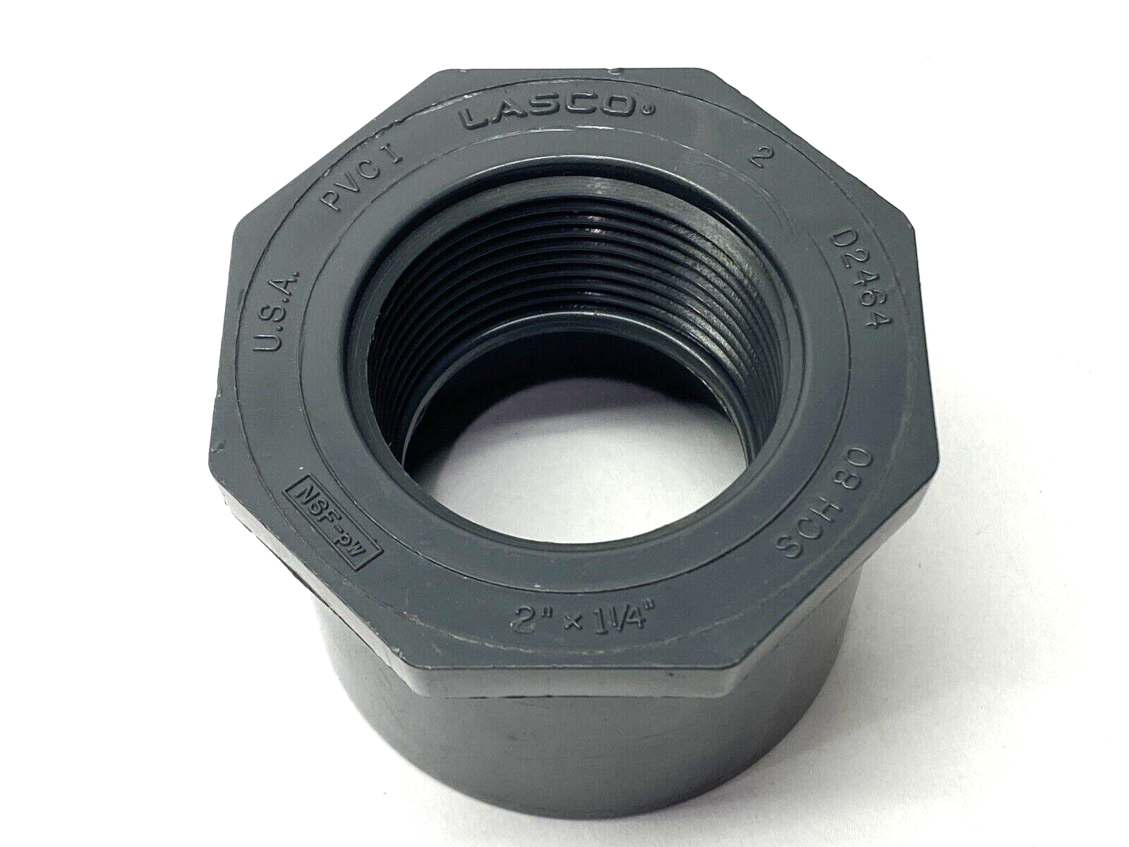 LASCO 838-250 Reducing Bushing 2" x 1-1/4" SCH 80 FNPT x Socket - Maverick Industrial Sales