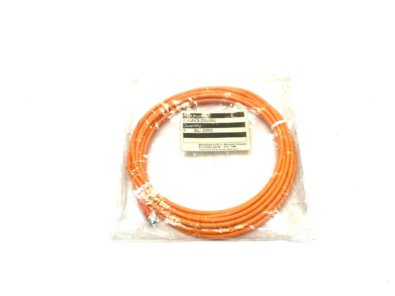Lumberg RMKV 3-260/5M Straight Female Single Ended Control Cable - Maverick Industrial Sales
