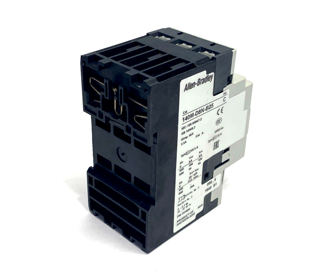 140M-D8N-B25 | Allen Bradley Ser. C Motor Circuit Protector Circuit-Breaker 2.5A - New – Open box - Maverick Industrial Sales
