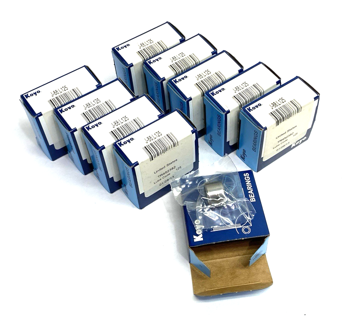 J-88 | Koyo ;L125 Drawn Cup Needle Roller Bearing Inch Series, Caged LOT OF 10 - New - Maverick Industrial Sales