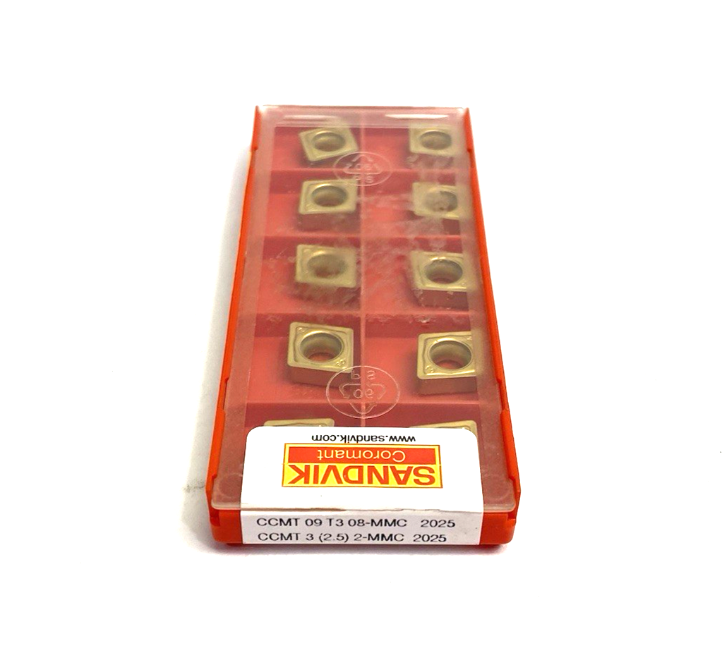 5723602 | Sandvik Coromant CoroTurn® 107 Insert CCMT 09 T3 08-MMC 2025 PKG OF 10 - New - Maverick Industrial Sales