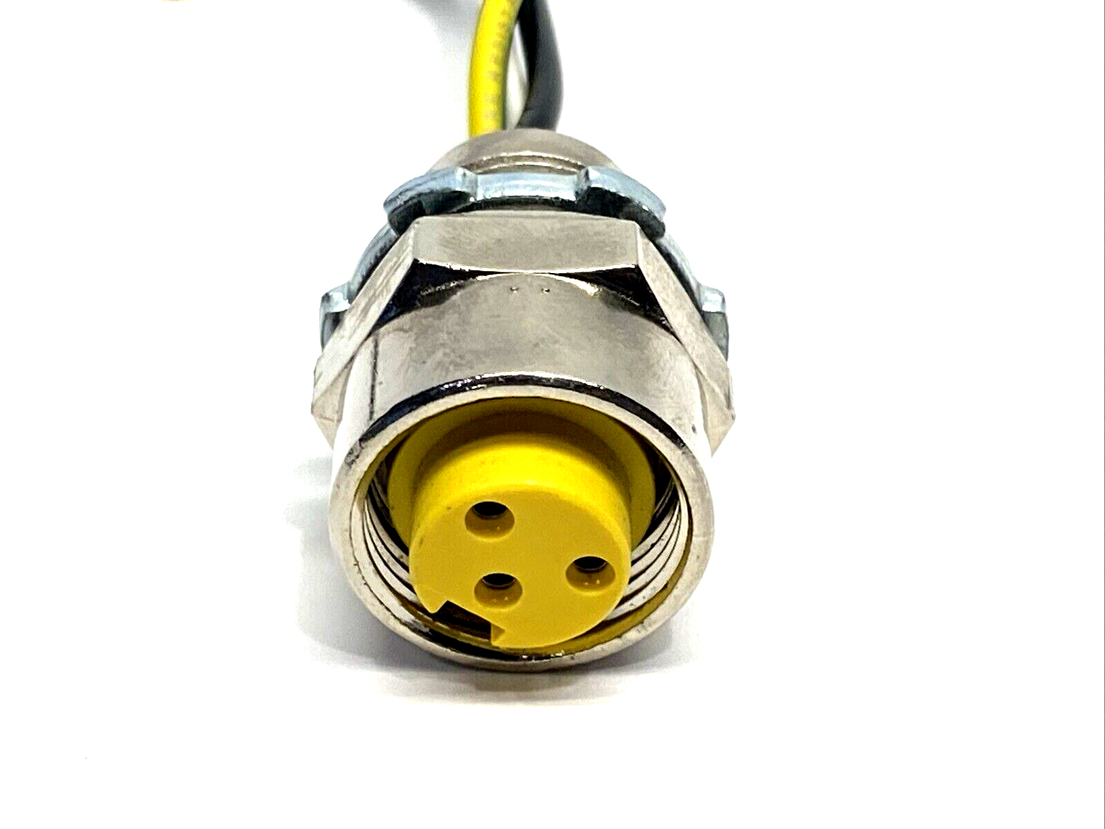 Woodhead 1R3000A20M030 3-Pin A-Size Female Receptacle w/ Cap, 1/2" NPT - Used - Maverick Industrial Sales