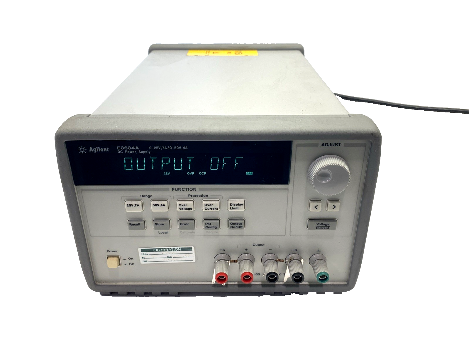 Agilent E3634A Keysight DC Power Supply, Selectable, 0-25VDC 0-7A, 0-50VDC 0-4A - Maverick Industrial Sales