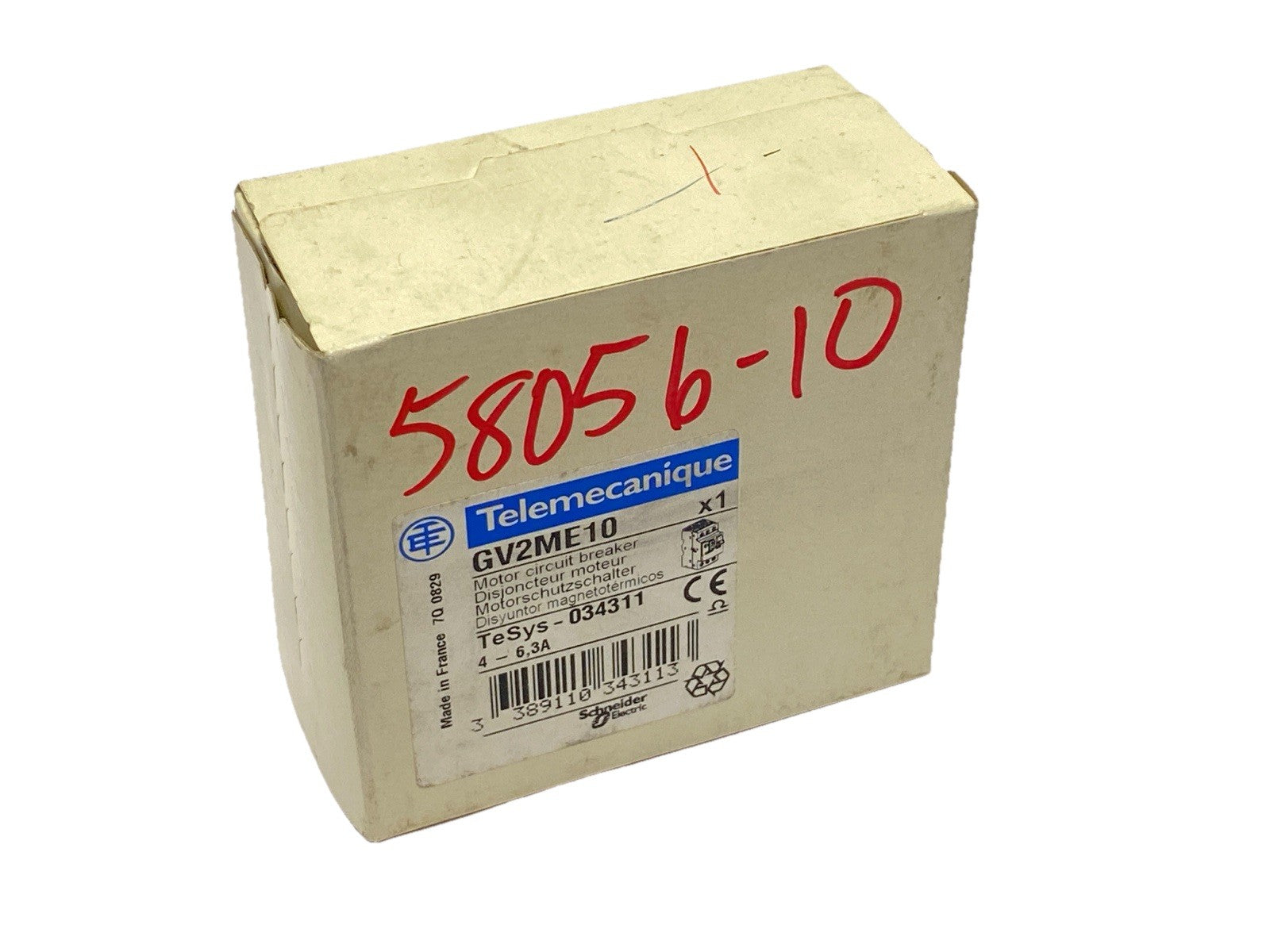 Schneider Electric GV2ME10 Telemecanique Motor Protector Circuit Breaker 4-6,3A - Maverick Industrial Sales