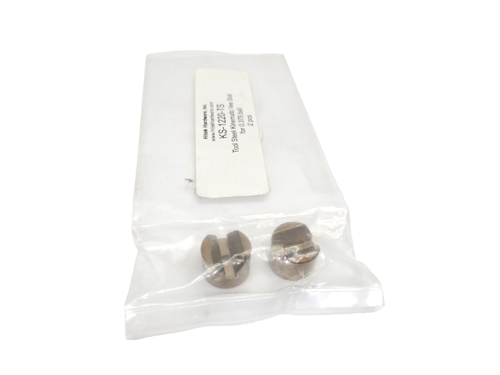 KS-1220-TS | Hitek Hardware Tool Steel Kinematic Vee Slot For .375" Dia. Ball 2-PK - New - Maverick Industrial Sales