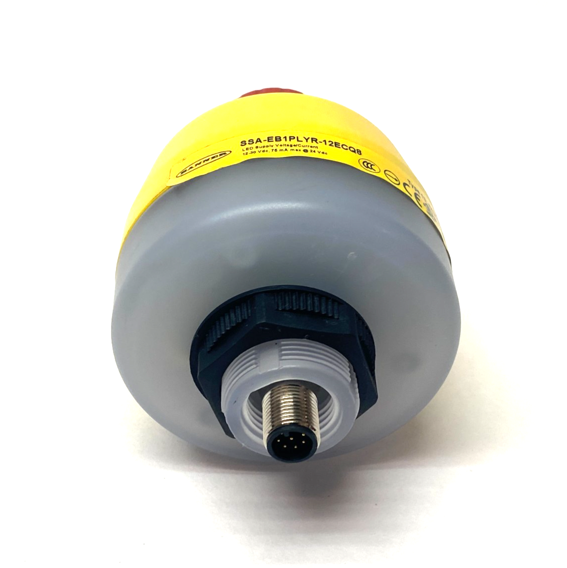 Banner SSA-EB1PLYR-12ECQ8 Illuminated Emergency Stop Pushbutton 30mm Mount 25304 - Maverick Industrial Sales