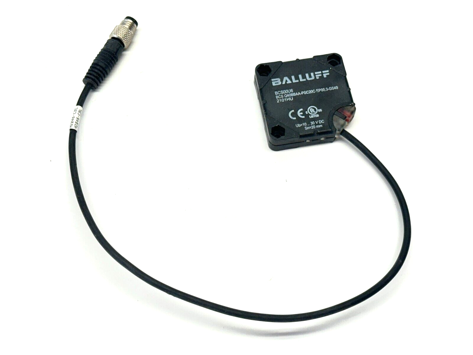 BCS00U6, BCS Q40BBAA-PSC20C-EP00,3-GS49 | Balluff BCS00U6 Object Detection Sensor BCS Q40BBAA-PSC20C-EP00,3-GS49 - Used - Maverick Industrial Sales