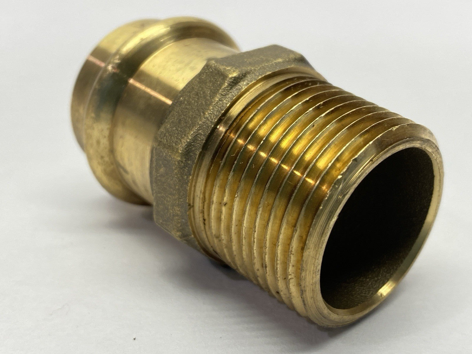 10075844 | Elkhart Male Adapter Brass 1" Press x MPT - New Other - Maverick Industrial Sales