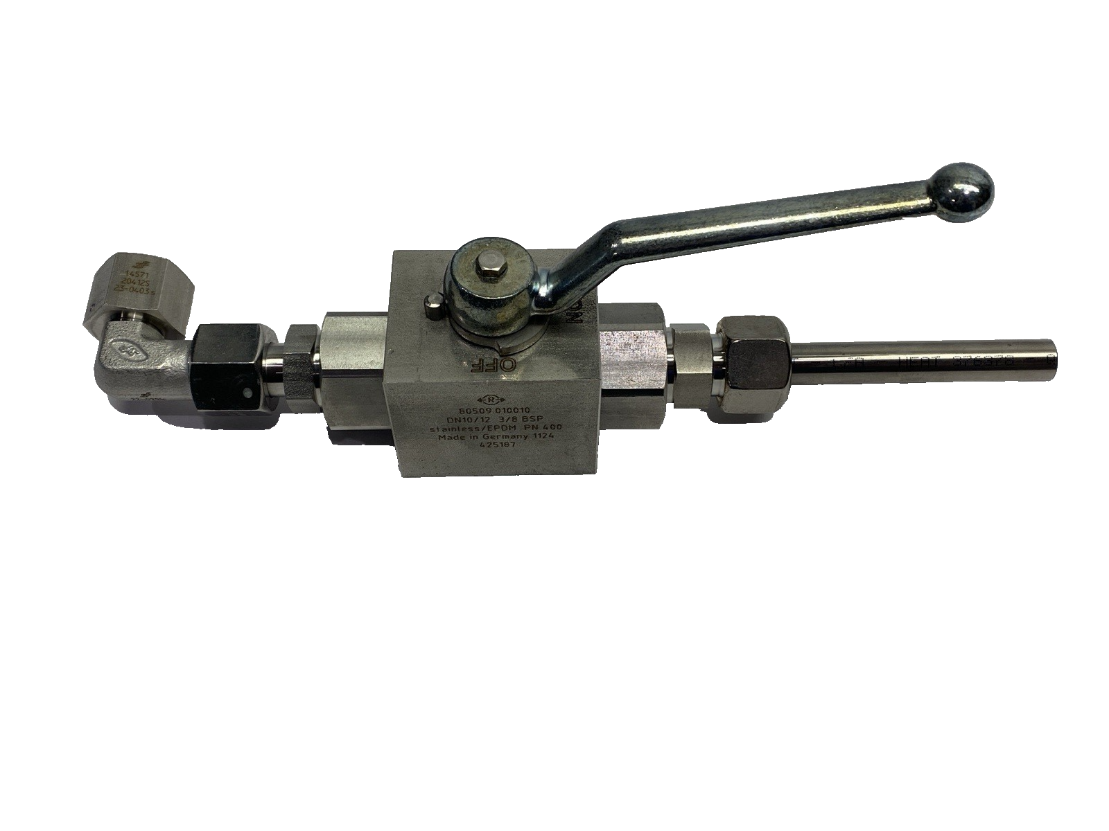 Atlas Copco 80647.100017 Vent Ball Valve DN10/12 3/8" BSP - Maverick Industrial Sales