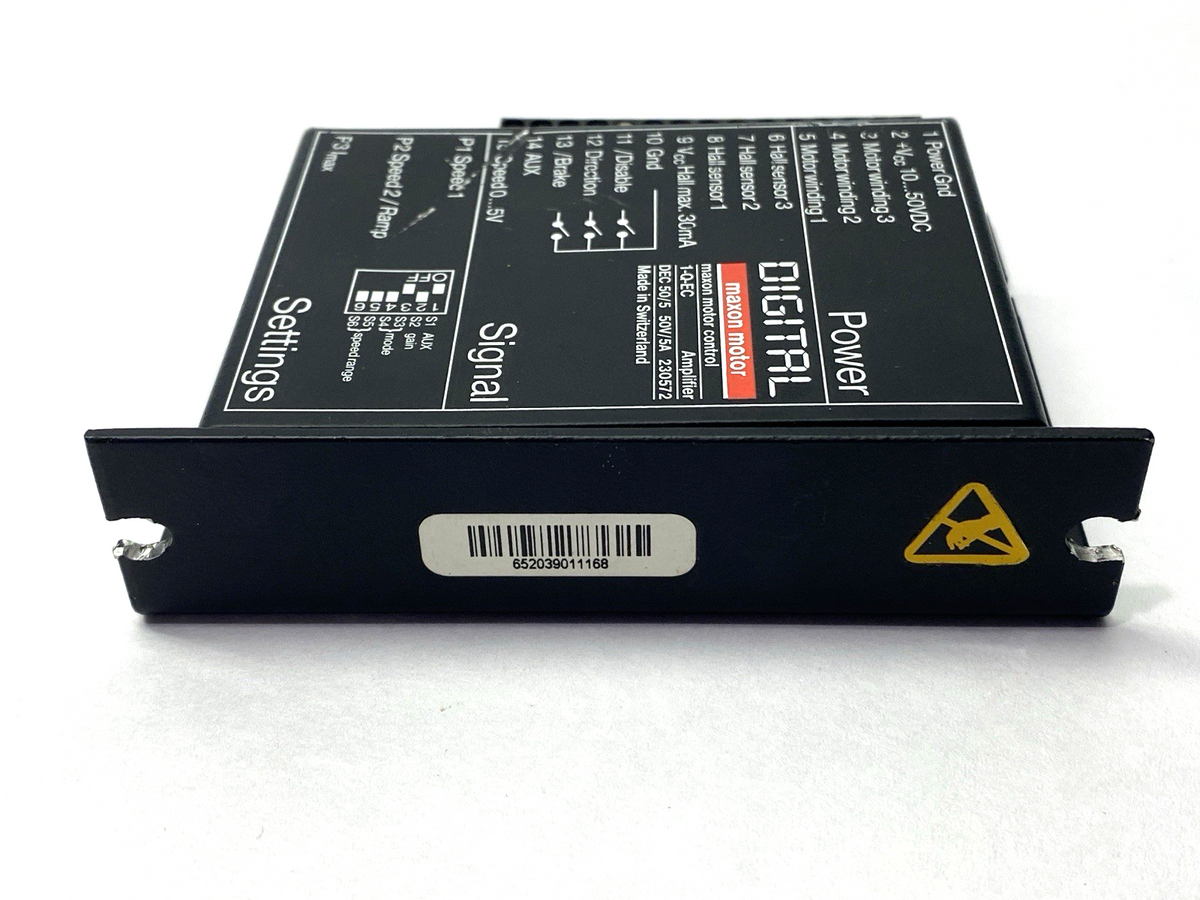 たぁー 9000 230572 | Maxon Digital Amplifier, 1-Q-EC, Speed Control, 50V 5A- Used