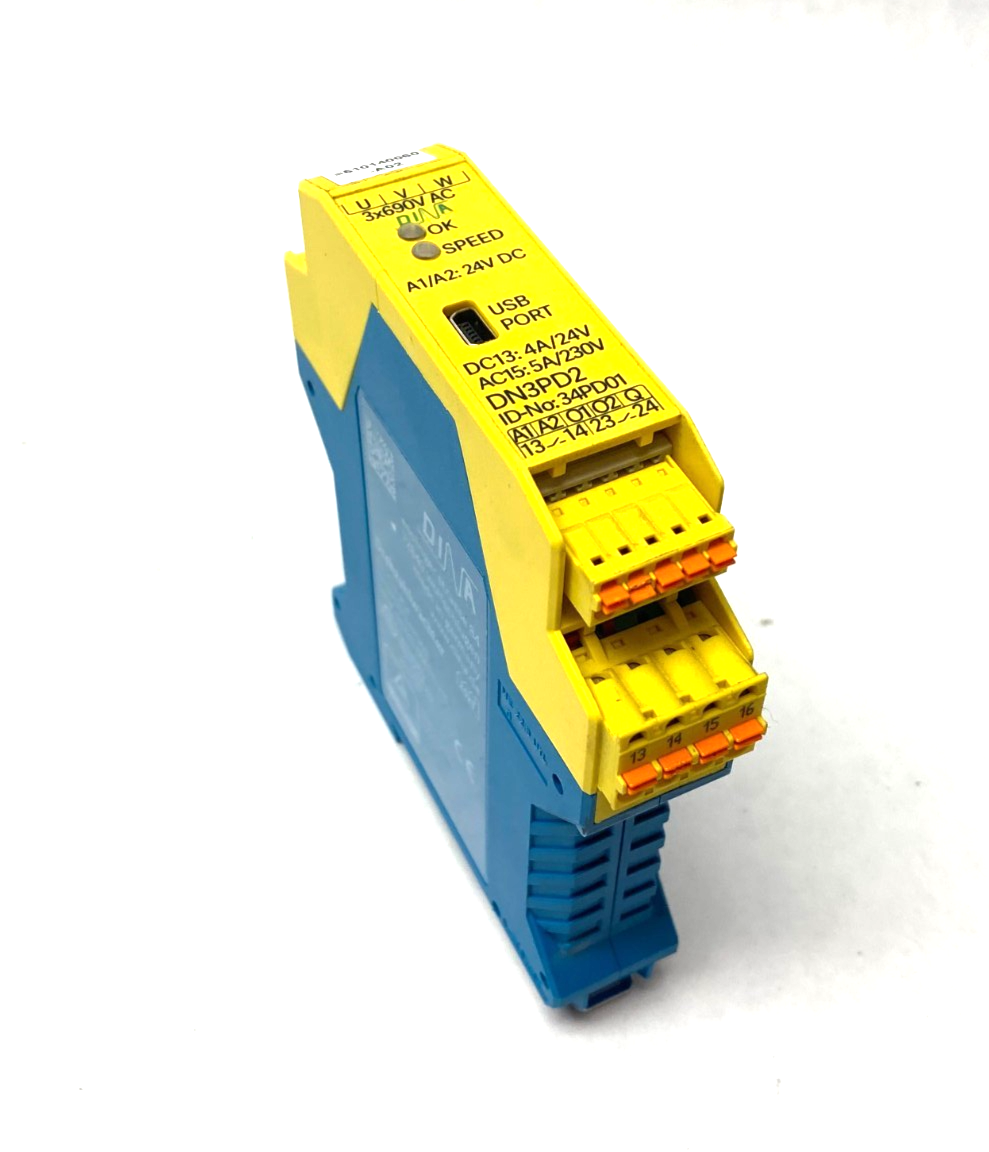 Dina Elektronik 34PD01 SAFEONE Speed Monitor Module DN3PD2 - Maverick Industrial Sales