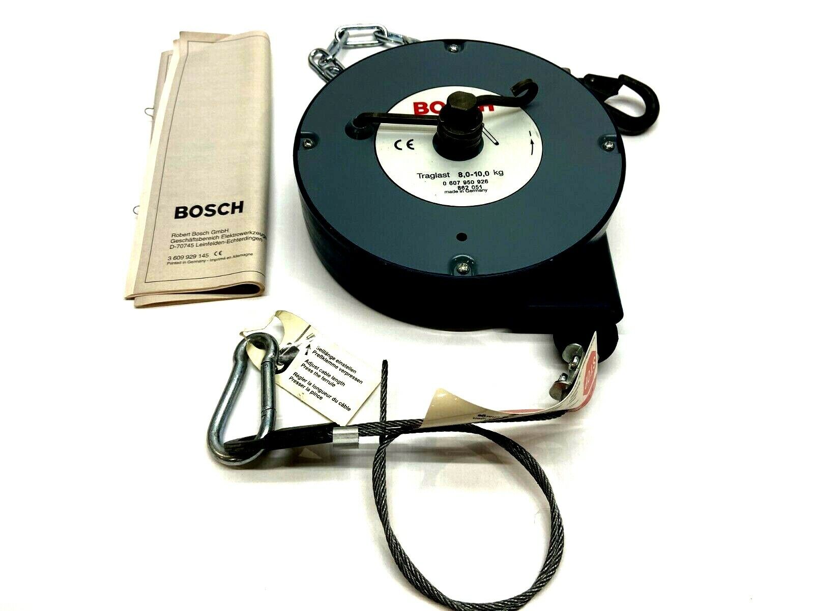 Bosch 0 607 950 926 862 012 Cable Reel Tool Balancer 8.0-10.0 Kg - Maverick Industrial Sales