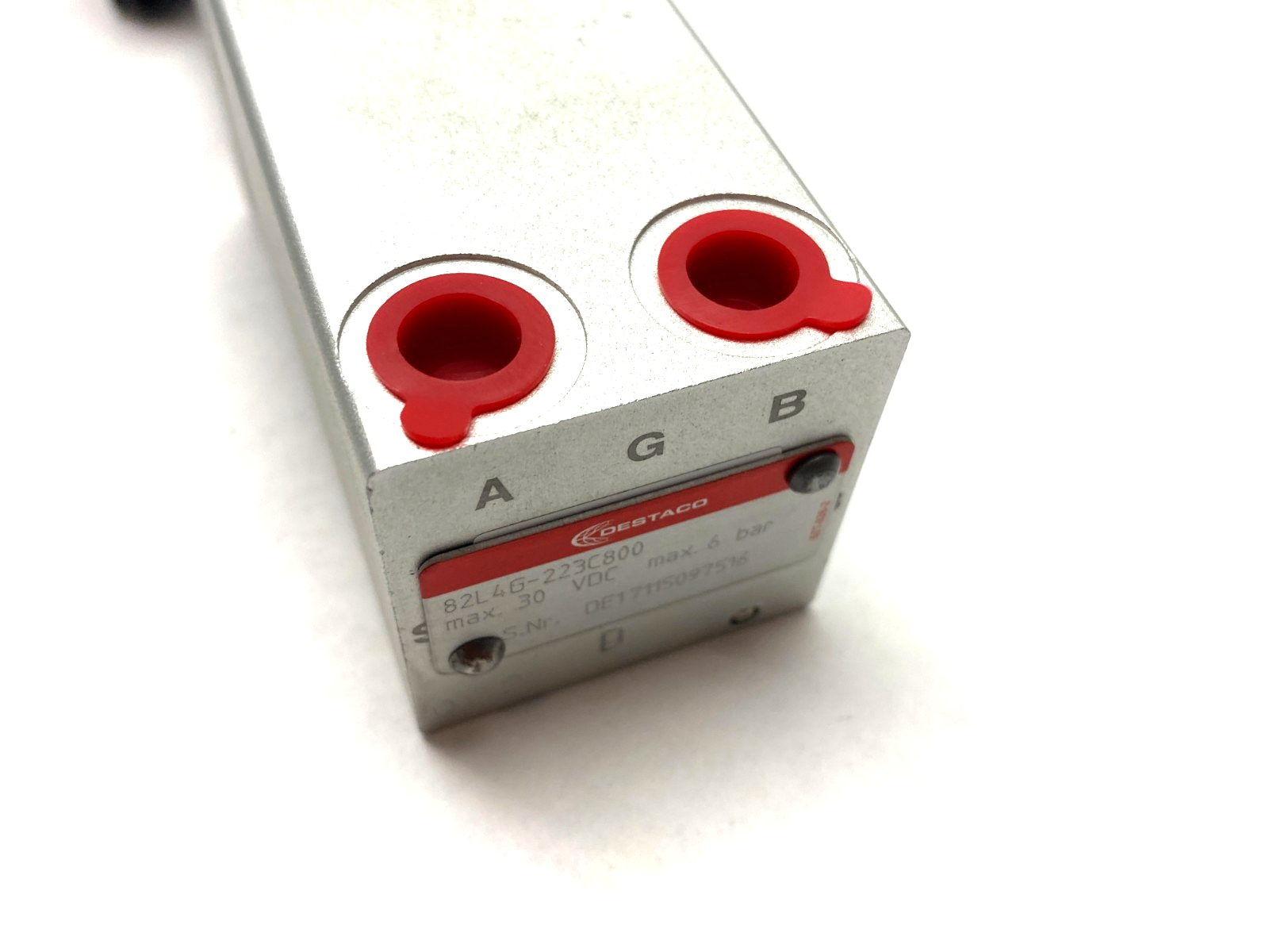 Destaco 82L4G-223C800 Pneumatic Clamping Module 30VDC 6bar Max - Maverick Industrial Sales