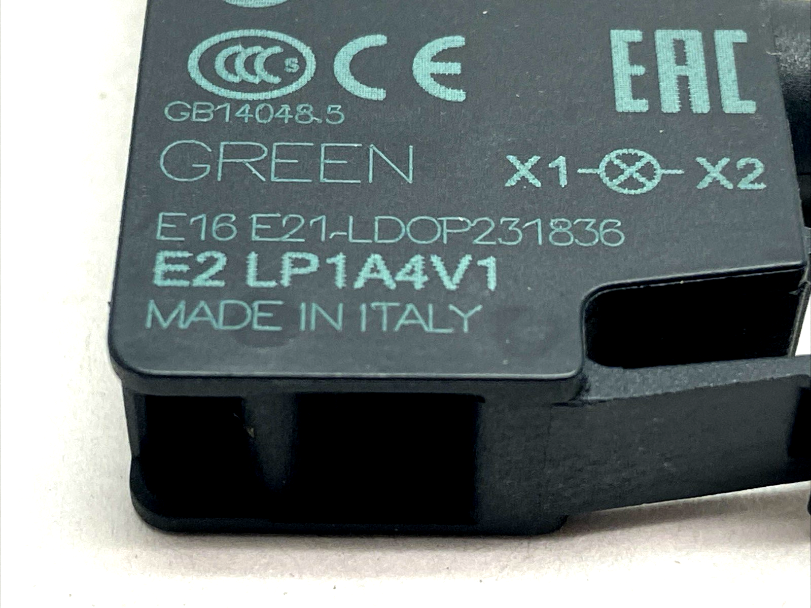 Pizzato E2 LP1A4V1 LED Unit Green 12-30VAC/DC 5-15mA - Maverick Industrial Sales