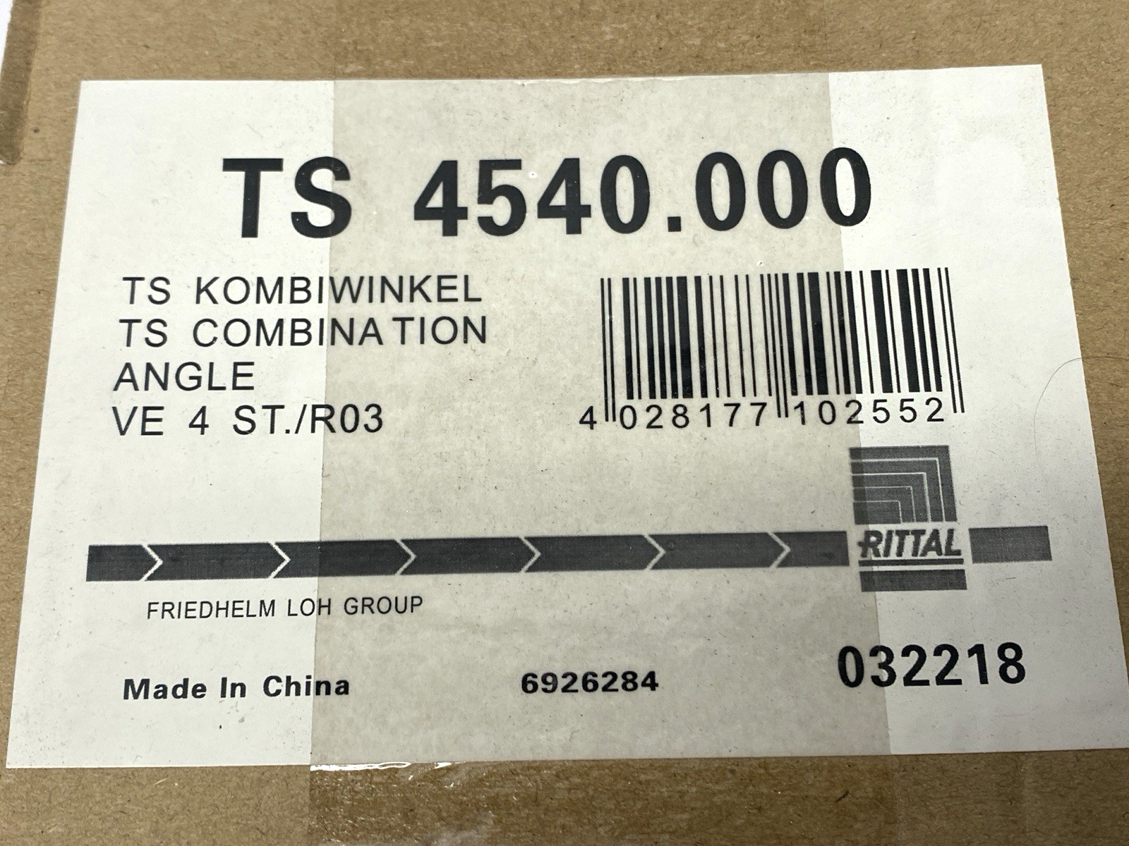 Rittal TS 4540.000 Combination Angle Brackets for TS 4pcs - Maverick Industrial Sales