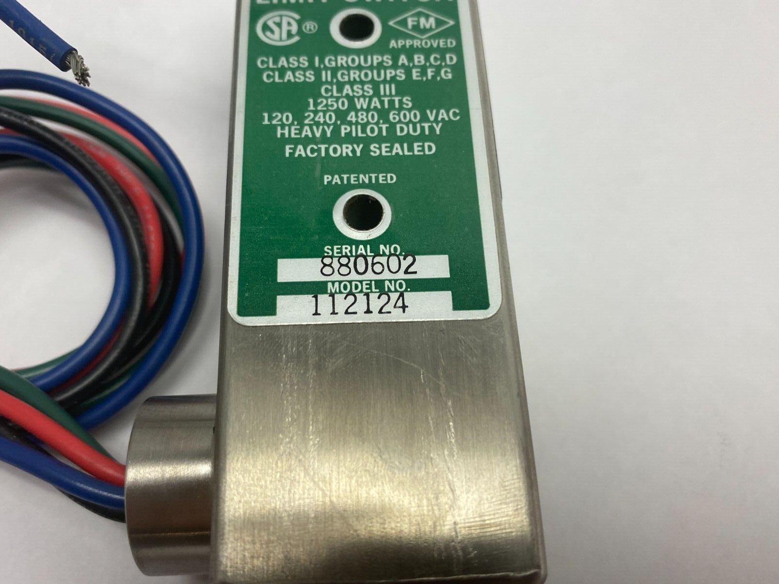 GO 112124 Heavy Pilot Duty Proximity Limit Switch 1250 Watts 120, 240, 480, 600V - Maverick Industrial Sales