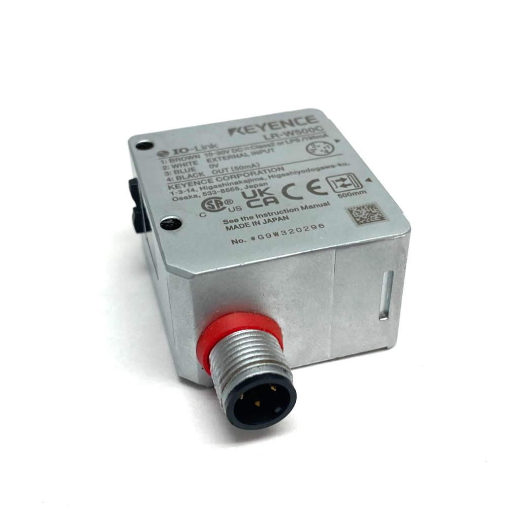 Keyence LR-W500C Full-Spectrum Self-Contained Sensor, M12 4-Pin Connector - Maverick Industrial Sales
