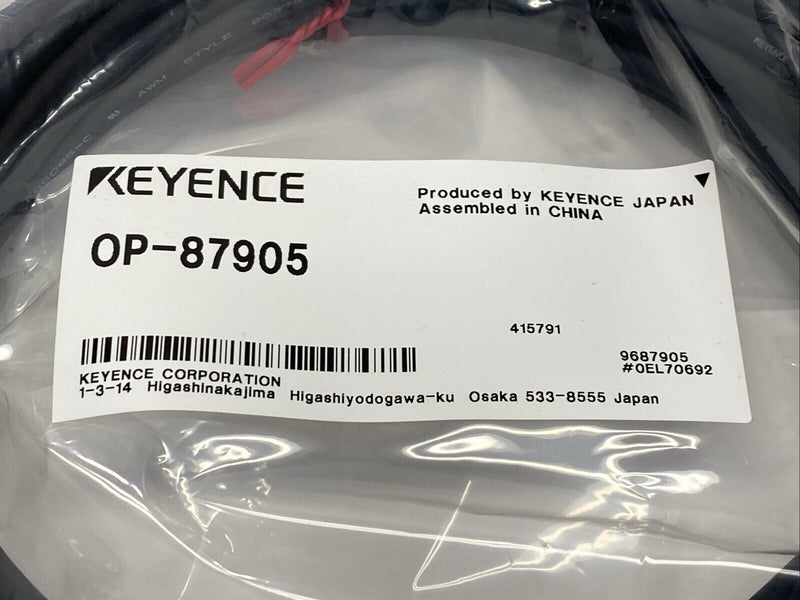 Keyence OP-87905 Laser Sensor Head Cable 10m - Maverick Industrial Sales