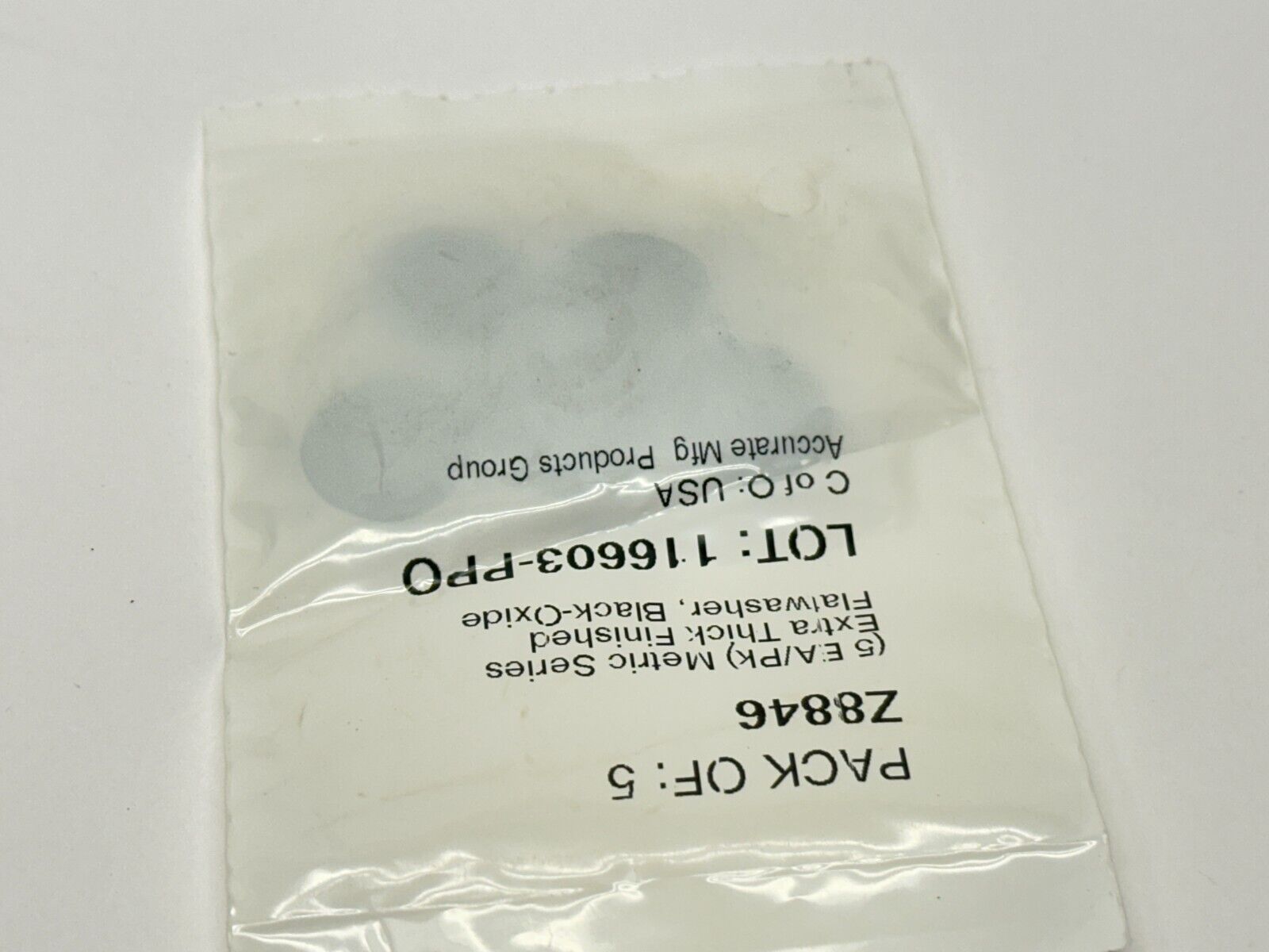 Accurate Mfg Z8846 Metric Series Extra Thick Finished Flatwasher PACK OF 5 - Maverick Industrial Sales