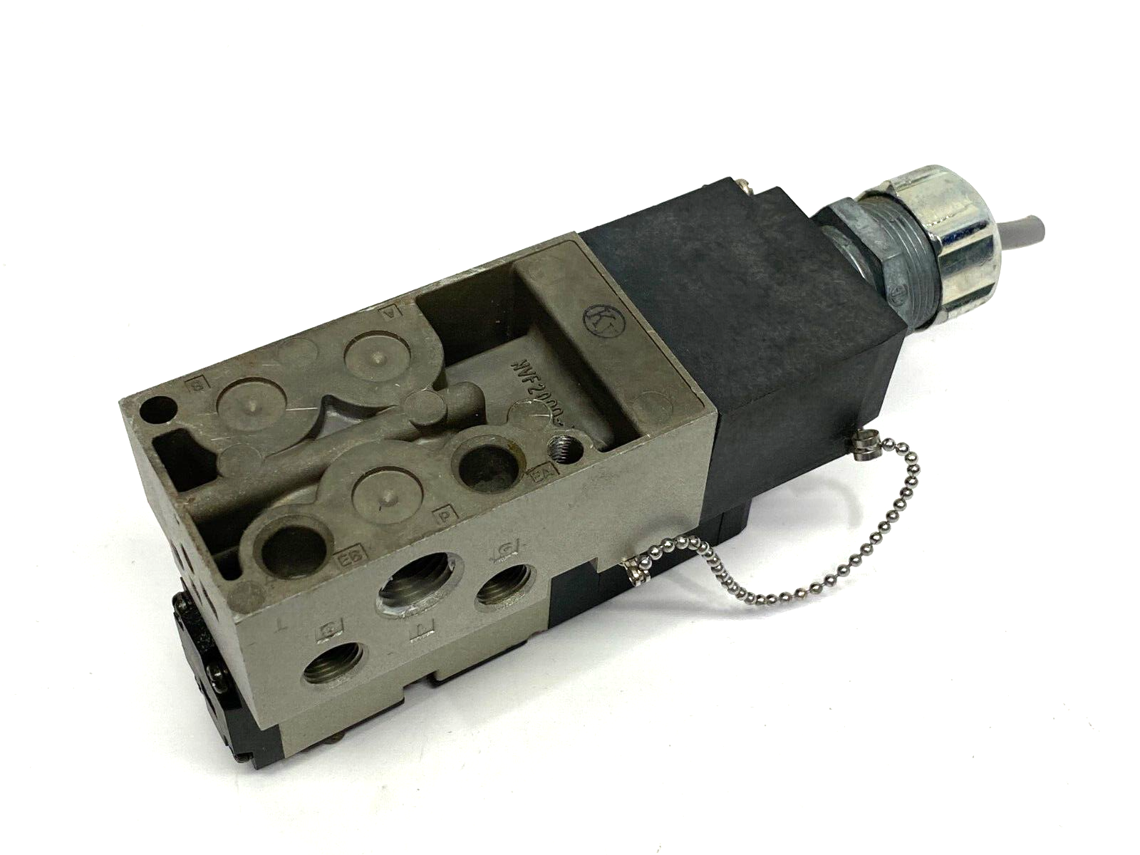 NVFS2100-5F | SMC Manifold Mounted Solenoid Valve 5-Port 0.1~1.0MPa Set Press - Used - Maverick Industrial Sales