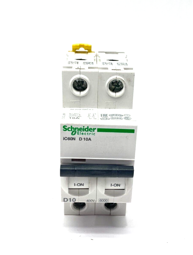 Schneider Electric A9F75210 Acti9 iC60N Miniature Circuit Breaker 2-Pole D-Curve - Maverick Industrial Sales