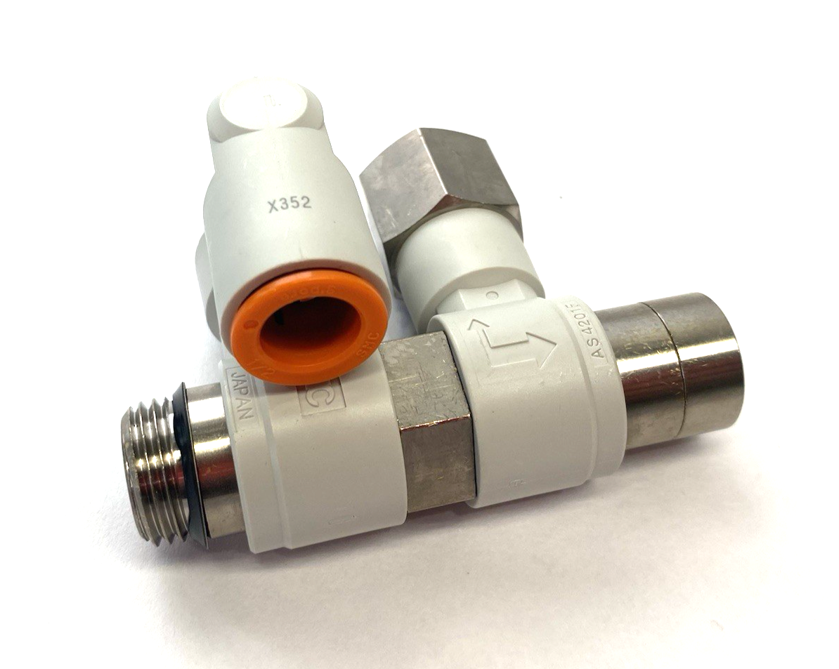 ASP630F-U04-13-X352 | SMC Pilot Check Speed Control Valve, Residual Relief Valve - New – Open box - Maverick Industrial Sales