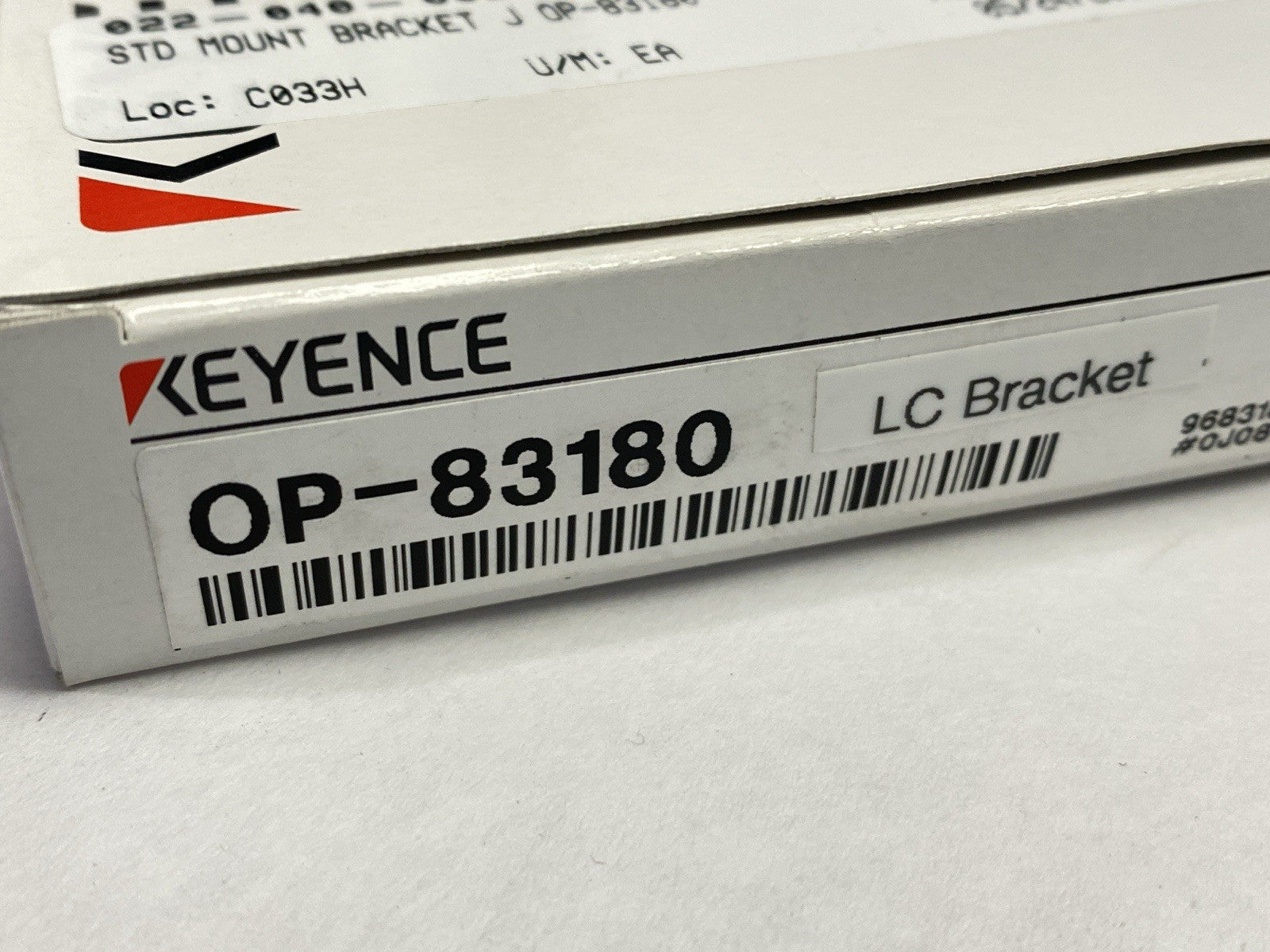 OP-83180 | Keyence Standard Mounting Bracket J PKG OF 2 - New – Open Box - Maverick Industrial Sales