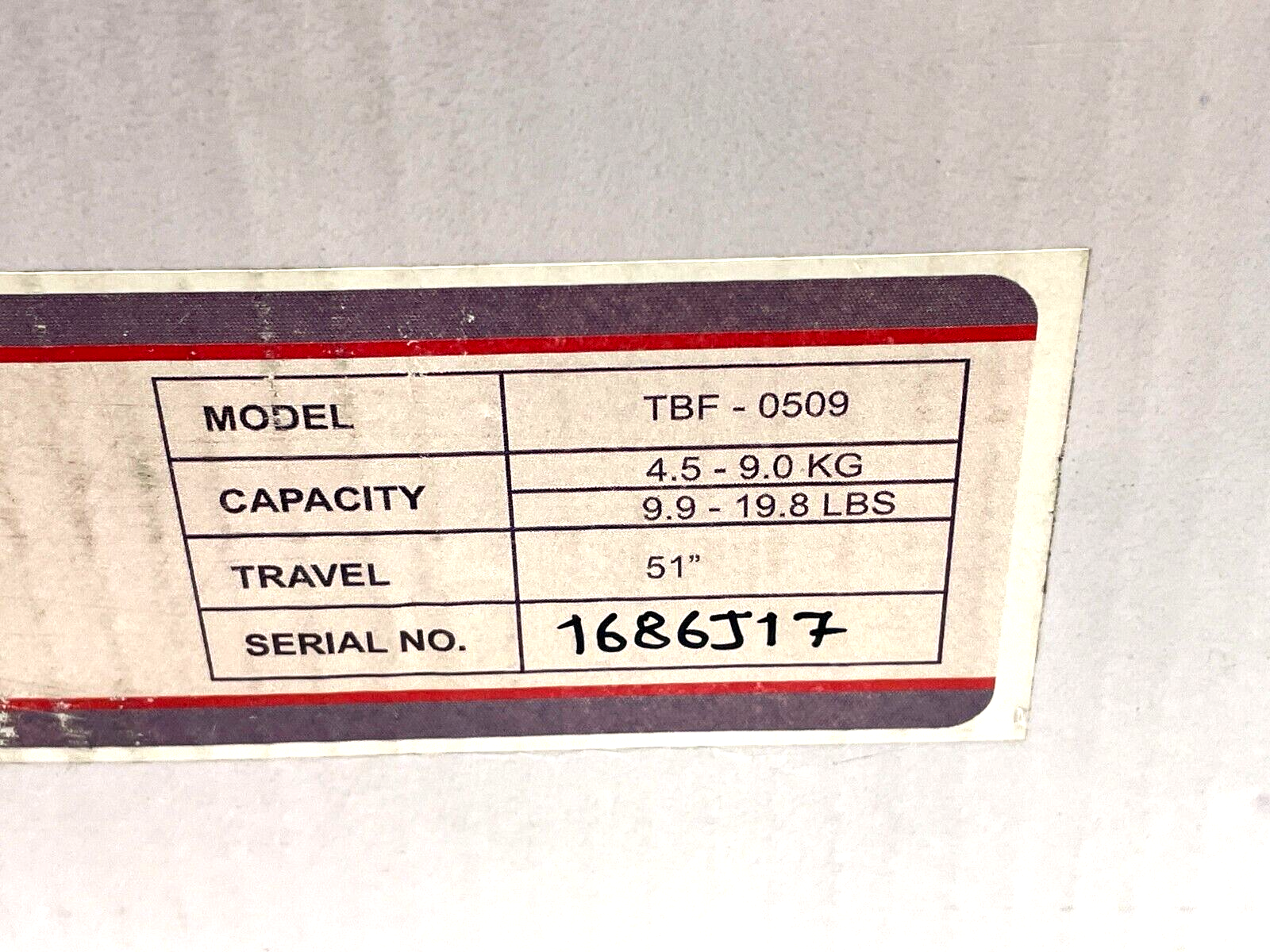 Nasco TBF-0509 Tool Balancer 19.8lb Max Load 5' Cable Length - Maverick Industrial Sales