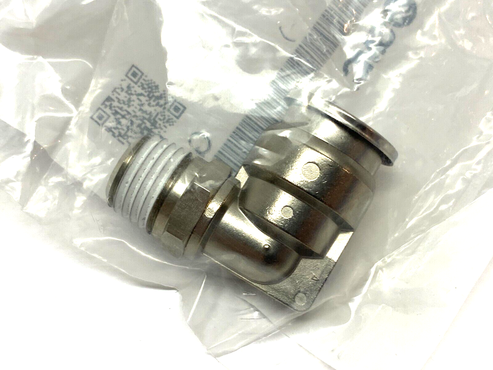 SMC KQG2L13-N02S Elbow Fitting 90-Degree 1/4" NPT Male to 1/2" Tube OD - Maverick Industrial Sales