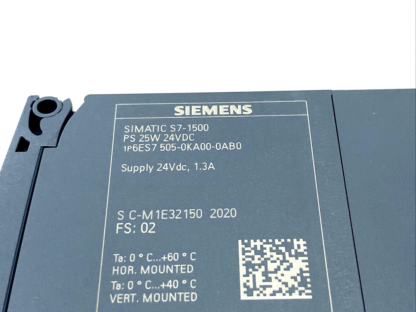 Siemens 6ES7 505-0KA00-0AB0 SIMATIC S7-1500 System Power Supply 25W 24VDC - Maverick Industrial Sales