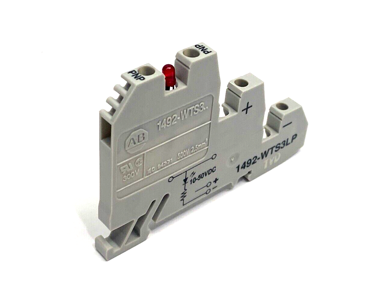 Allen Bradley 1492-WTS3LP IEC Terminal Block, 3-Level, Red LED, Gray LOT OF 10 - Maverick Industrial Sales