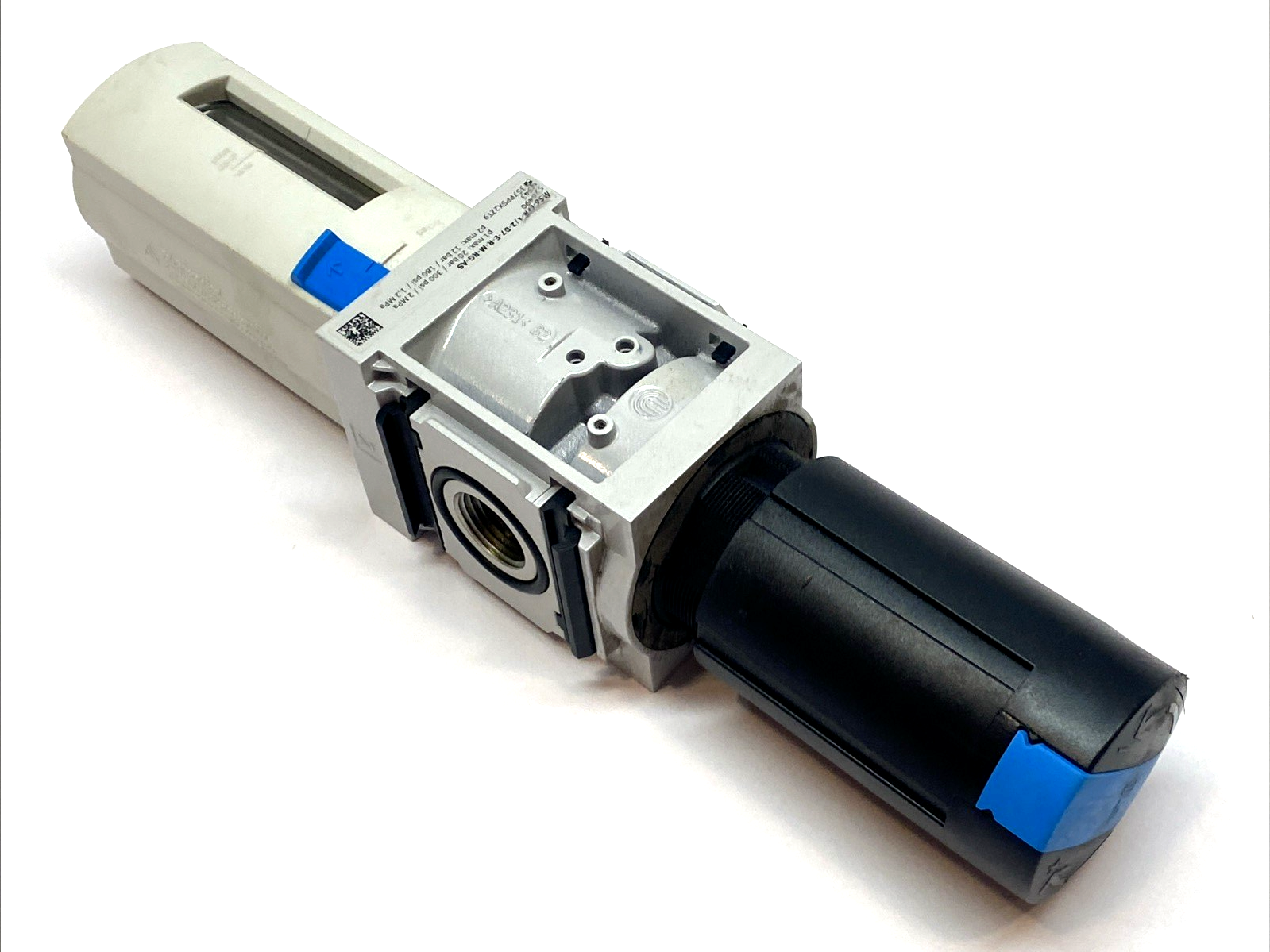 MS6-LFR-1/2-D7-E-R-M-RG-AS | Festo Filter Regulator G1/2 0.5–12bar 40µm NO GAUGE - Used - Maverick Industrial Sales