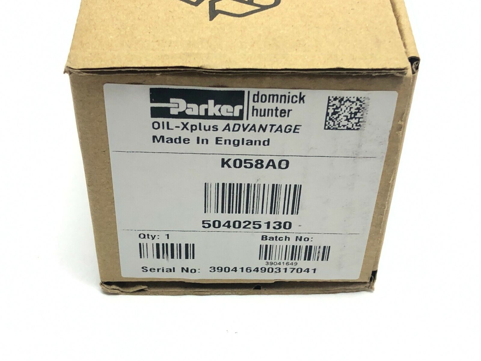 Parker K058AO OIL-Xplus Genuine Replacement Compressed Air Filter Element - Maverick Industrial Sales