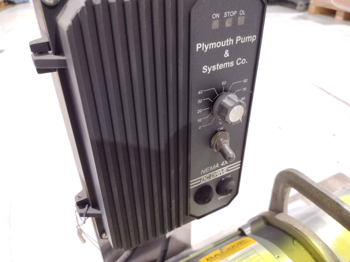 Plymouth Pump & Systems CO PV37-BB1.0-12S20, Baldor 34-5990-3675 & Speed Control - Maverick Industrial Sales
