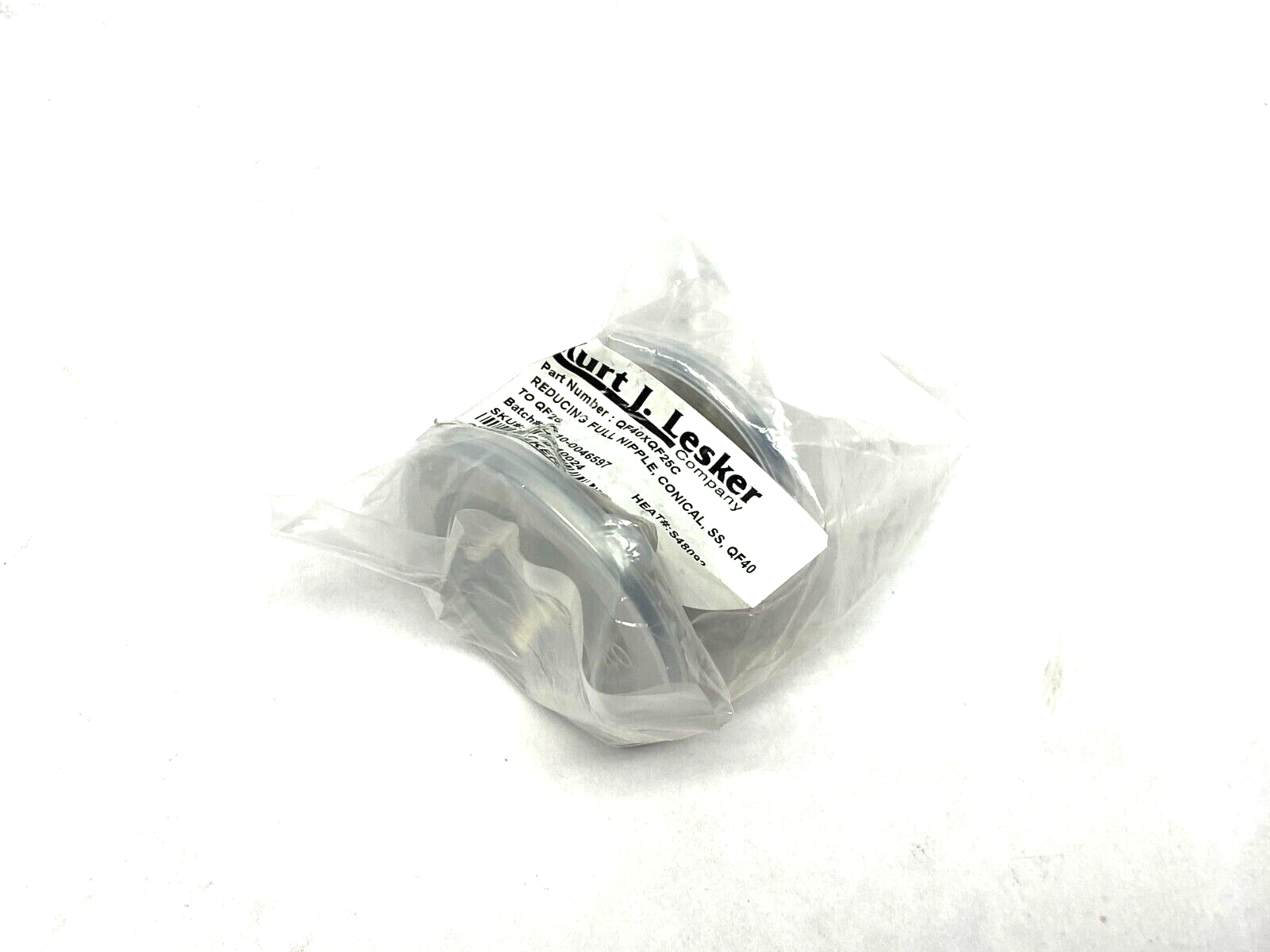 Kurt J. Lesker QF40XQF25C Conical Reducing Full Nipple Stainless Steel QF40 - Maverick Industrial Sales