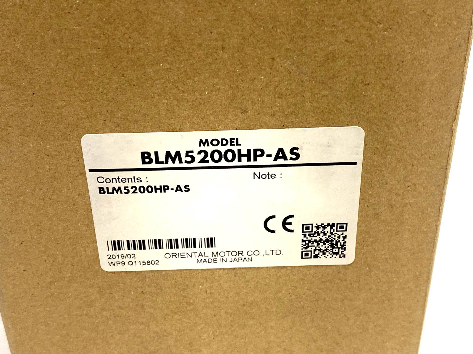 BLM5200HP-AS | Oriental Motor Brushless DC Motor 0-240V 200W 1A - New Other - Maverick Industrial Sales