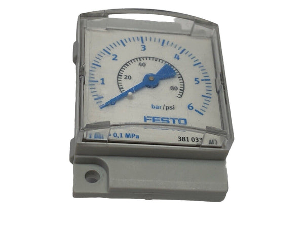 Festo MAE-MS4/6-6-BAR Pressure Gauge 381033 - Maverick Industrial Sales