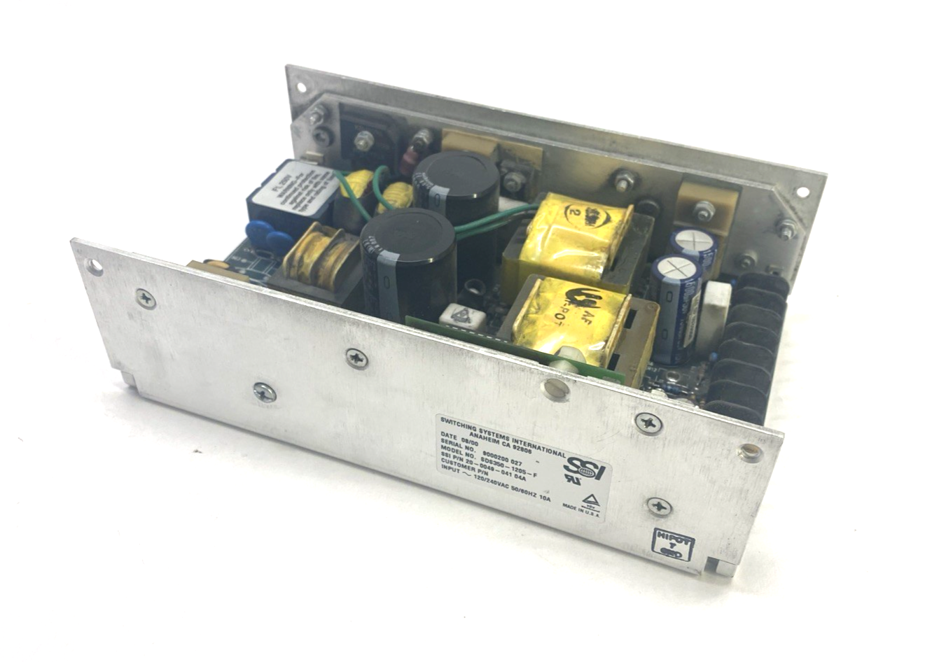 SSI SDS350-1205-F Power Supply 120/240VAC 10A 20-0049-04104A NO FAN OR COVER - Maverick Industrial Sales