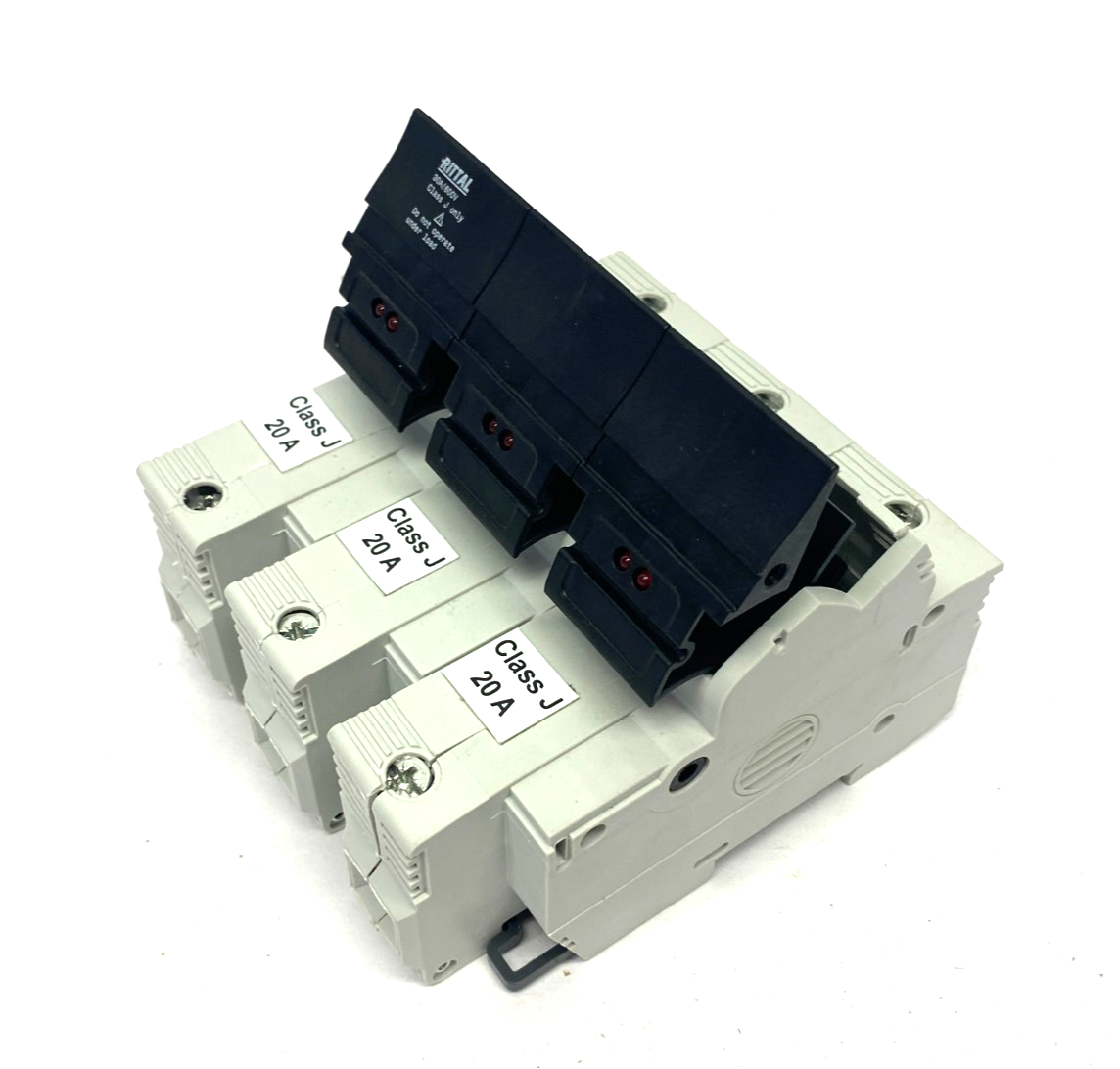 Rittal SV 9345.015 Fuse Holder 3-Pole, Up to 60A 9345015 - Maverick Industrial Sales