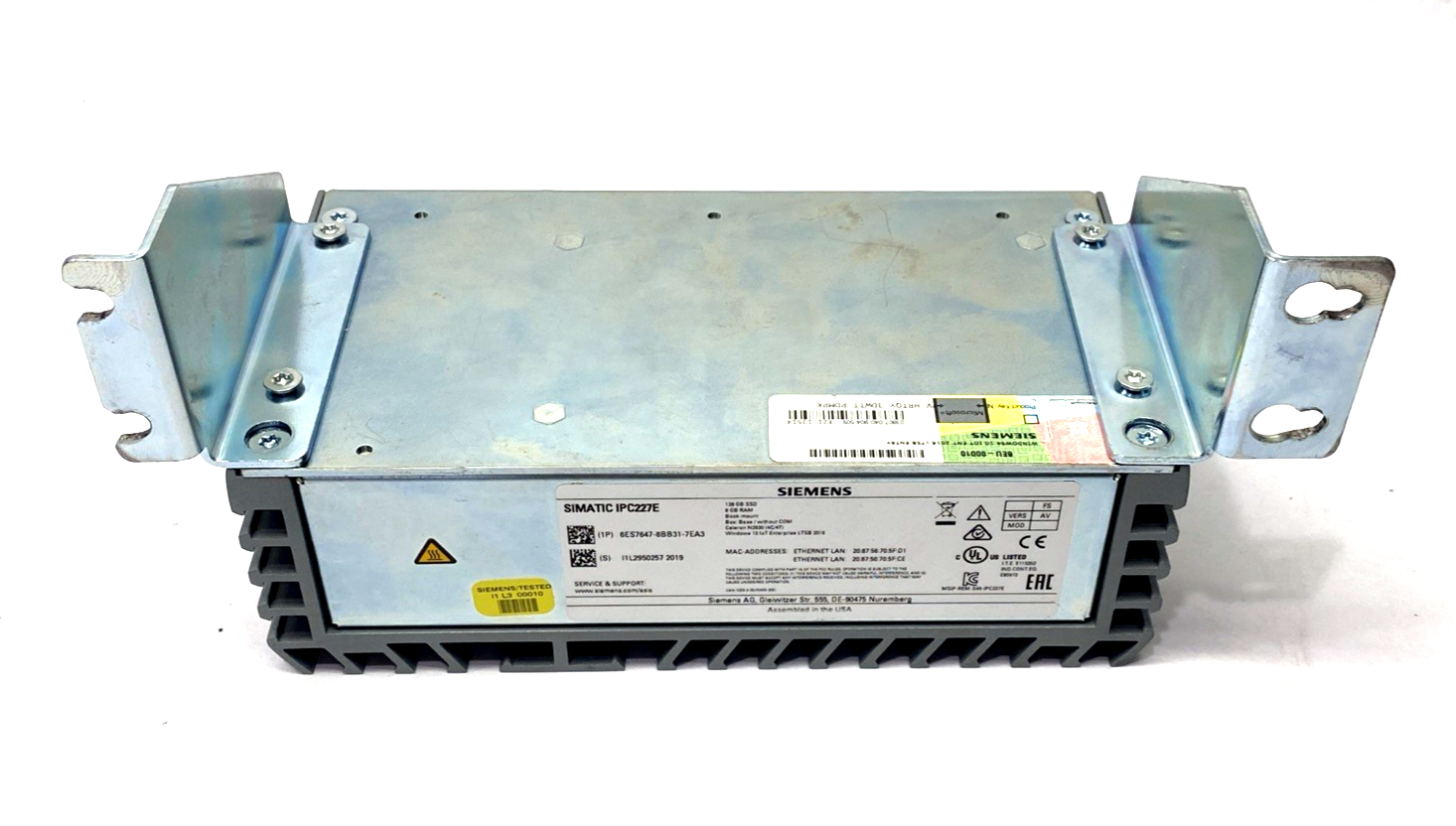 6ES7647-8BB31-7EA3 | Siemens SIMATIC IPC227E Nanobox PC Celeron N2930 4C/4T - Used - Maverick Industrial Sales