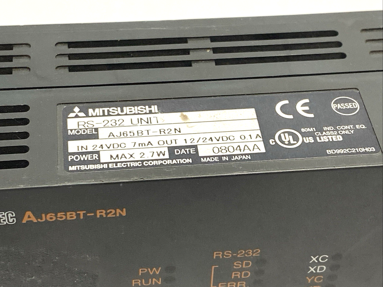 Mitsubishi AJ65BT-R2N RS-232 Interface Unit Remote Digital I/O Controller - Maverick Industrial Sales