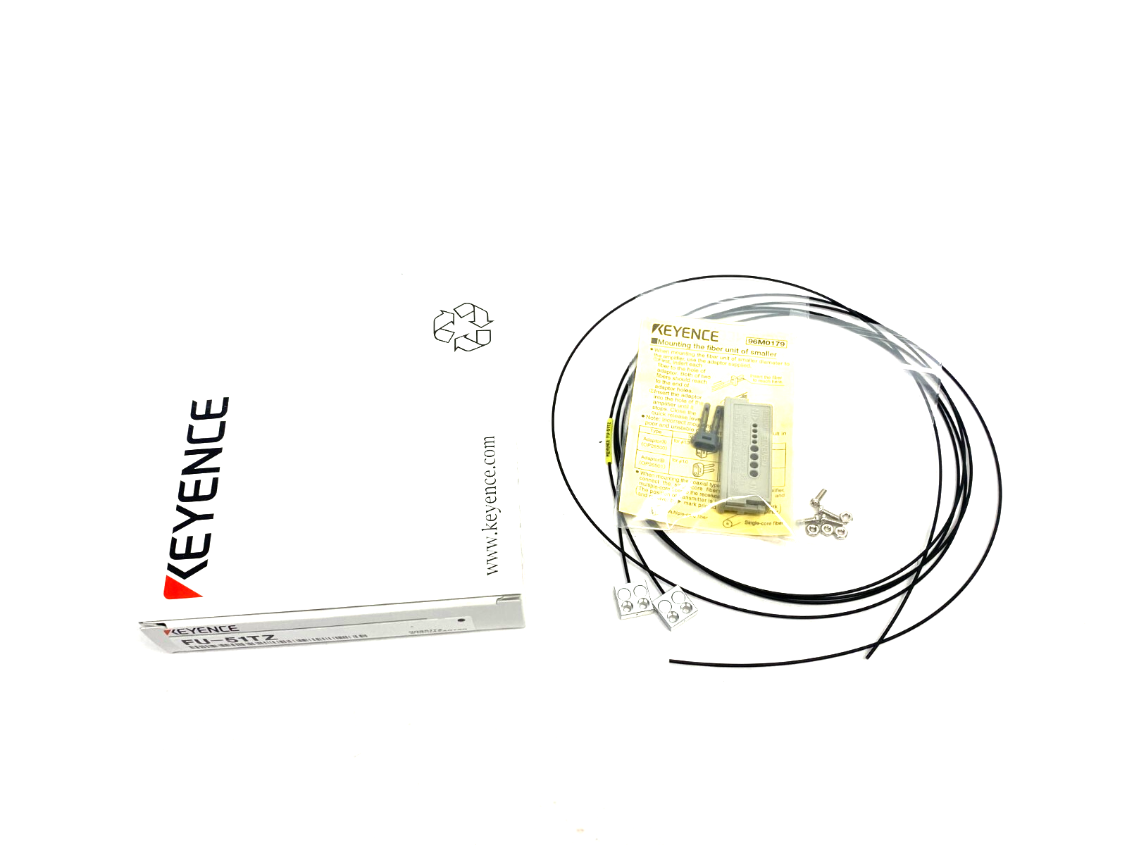 Keyence FU-51TZ Transmissive Fiber Optic Unit Thru-Beam Type - Maverick Industrial Sales